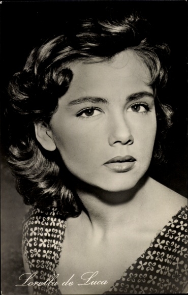 Ak Schauspielerin Lorella de Luca, Portrait, Film Giovanna, Väter und Söhne