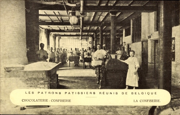 CPA Chocolaterie-Confiserie, Patrons Patissiers Reunis de Belgique