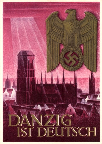 Ganzsachen Künstler Ak Klein, Gottfried, Danzig ist Deutsch, WHW