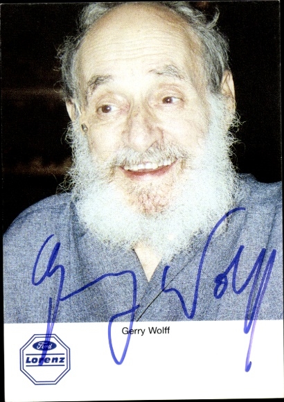 Ak Schauspieler Gerry Wolff, Portrait, Jedermann Schauspiel,  Autogramm