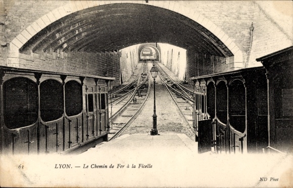 CPA Lyon Rhône, Le Chemin de Fer à la Ficelle