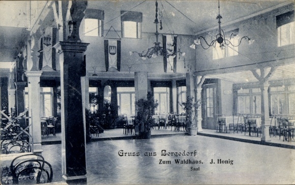 Ak Hamburg Bergedorf,  aus  Waldhaus, Saal, J. Honig, Innenansicht