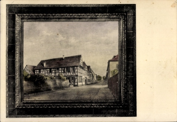 Künstler Ak Zobel, Alfons, Kandel in der Pfalz Bienwald, Gasthaus zum Rössel