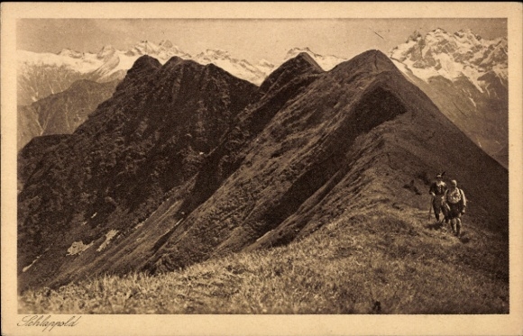 Ak Schlappold, Berglandschaft