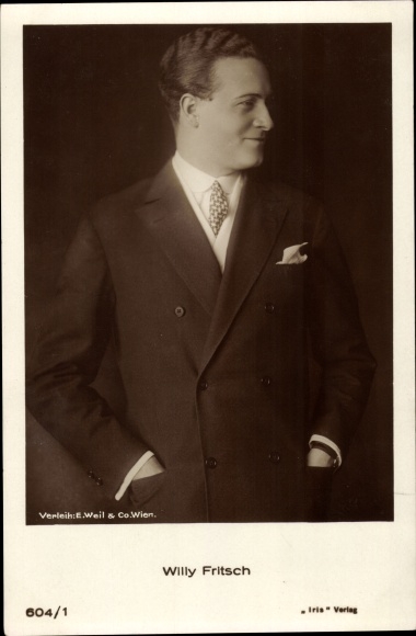 Ak Schauspieler Willy Fritsch, Portrait