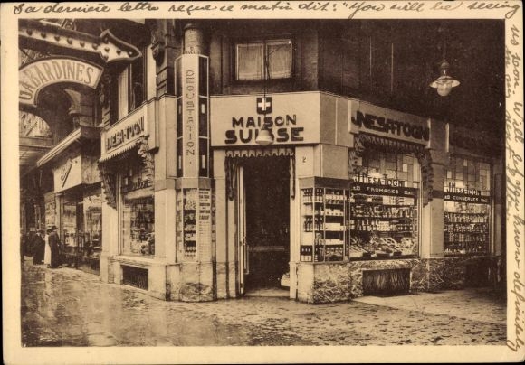 Ak Bruxelles Brüssel, Maison Suisse, J. Nesa-Togni, 2-4 passage du Nord