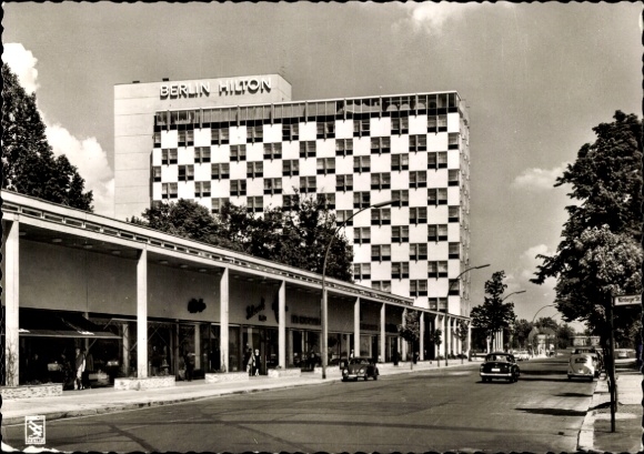 Ak Berlin Tiergarten, Hilton Hotel