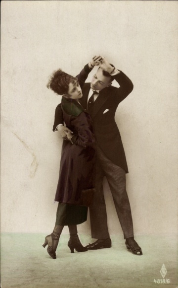 Ak Tanzpaar, Tanzende Menschen