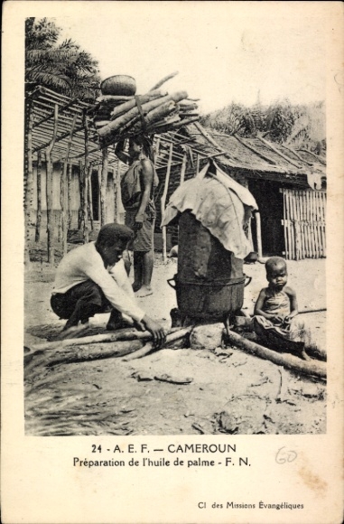 Ak Kamerun, Préparation de l'huile de palme, Palmöl
