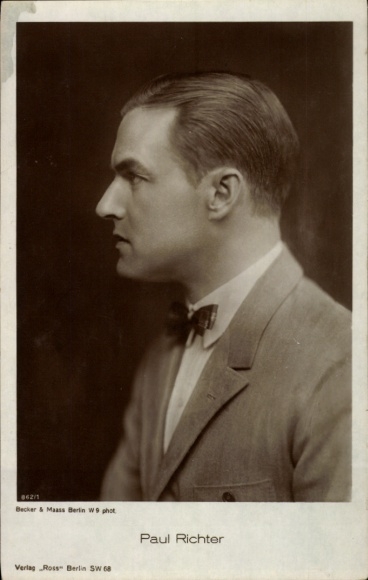 Ak Schauspieler Paul Richter, Portrait