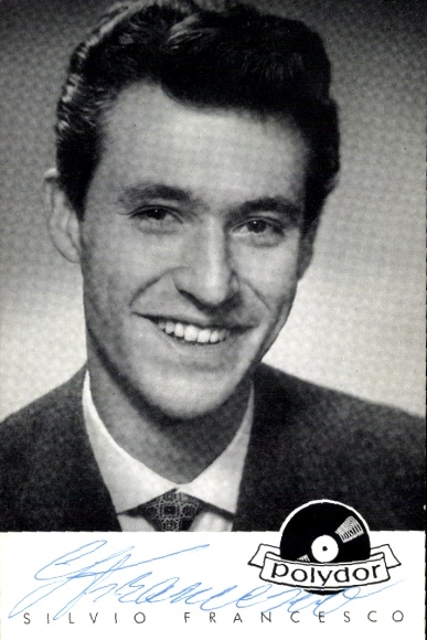 Ak Schauspieler, Sänger Silvio Francesco, Portrait, Autogramm, Polydor Schallplatten