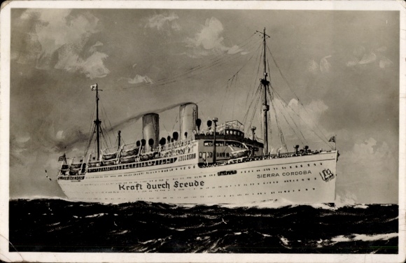 Ak Dampfer Sierra Cordoba, NDL, als KdF-Dampfer, Kraft durch Freude