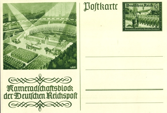 Ganzsachen Ak Kameradschaftsblock der Deutschen Reichspost, Leipzig, Reichsmesse, PP 9 C