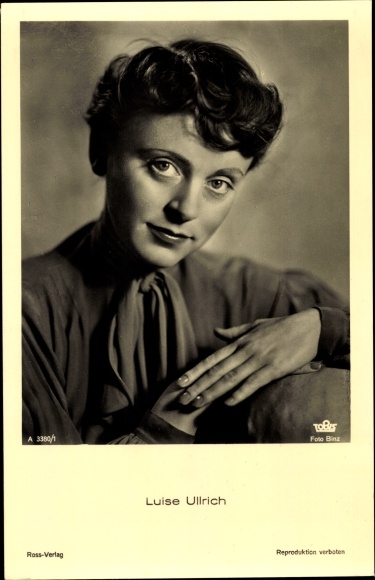 Ak Schauspielerin Luise Ullrich, Portrait