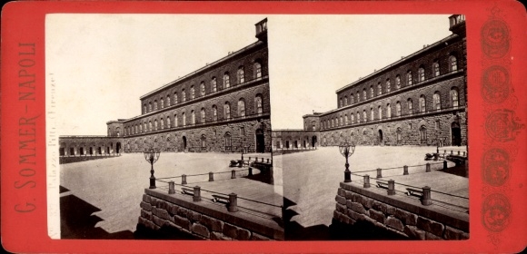 Stereo Foto Firenze Florenz Toscana, Palazzo Pitti