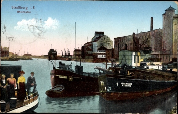 Ak Strasbourg Straßburg Elsass Bas Rhin, Rheinhafen