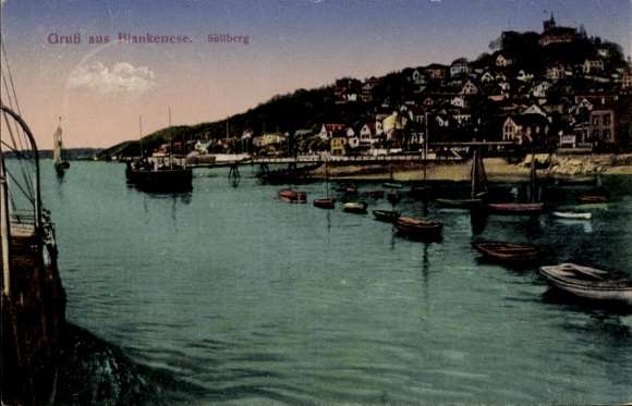 Ak Hamburg Altona Blankenese, Blick auf den Süllberg