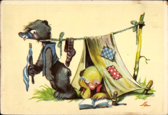 Künstler Ak Salac, Tier campen, einer Strick um Hals