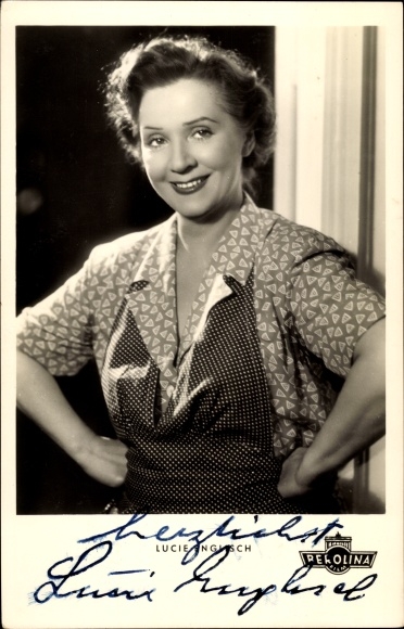 Ak Schauspielerin Lucie Englisch, Portrait, Autogramm
