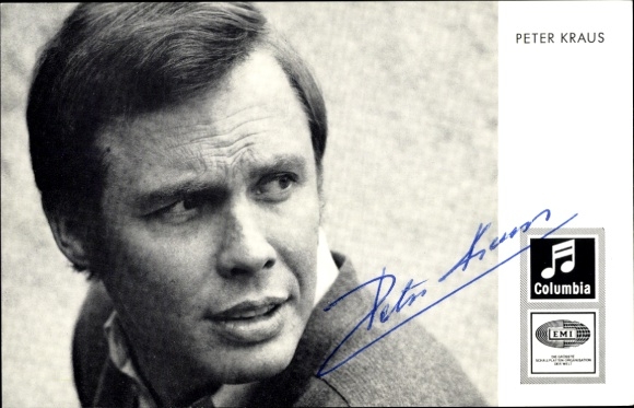 Ak Schauspieler Peter Kraus, Portrait, Autogramm, Sänger