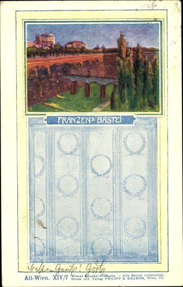 Künstler Ak Wien 1. Innere Stadt Österreich, Franzen Bastei