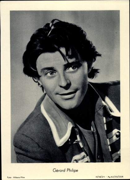 Ak Schauspieler Gérard Philipe, Portrait