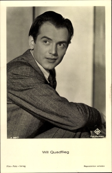 Ak Schauspieler Will Quadflieg, Portrait