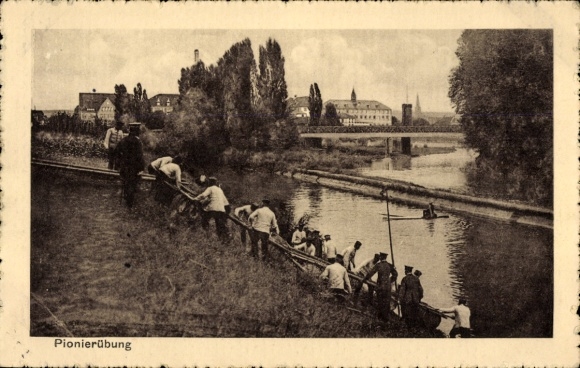 Ak Poznań Posen, Pionierübung, I. WK