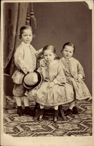 CdV Schwedischer Adel, Kinderportrait, Gustav V