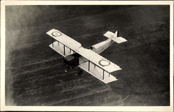 Foto Französisches Militärflugzeug SPAD, Doppeldecker