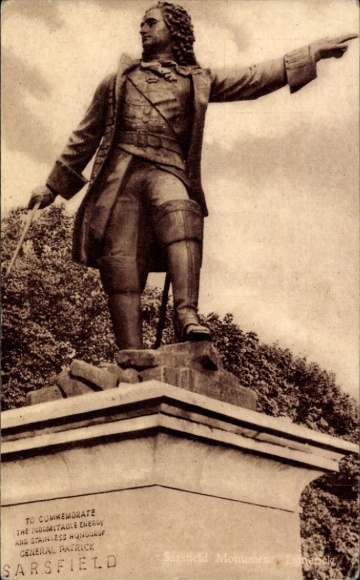 Ak Limerick Irland, Partick Sarsfield Memorial