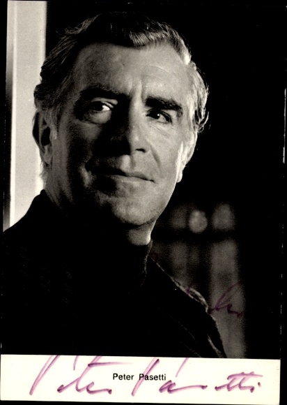 Ak Schauspieler Peter Pasetti, Portrait, Autogramm