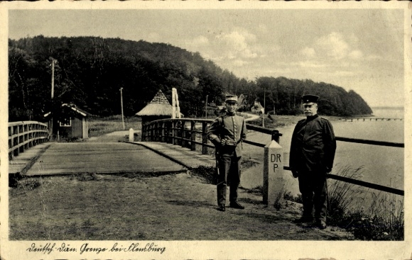 Ak Flensburg in Schleswig Holstein, Deutsch-dänische Grenze
