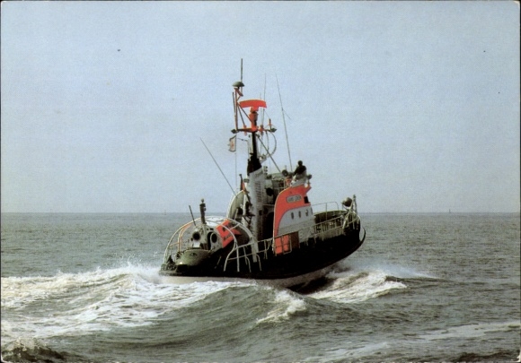 Ak Seenotkreuzer mit Tochterboot Otto Schülke, Seenotrettung