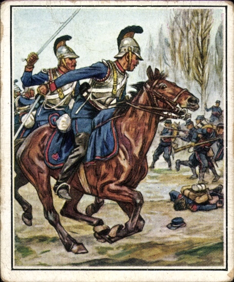 Sammelbild Das Reichsheer und seine Tradition 321 Alte Armee, Reiter Regt. Prinz Carl v. Bayern 1870