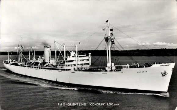 Foto Frachtschiff Comorin der P & O Orient Lines