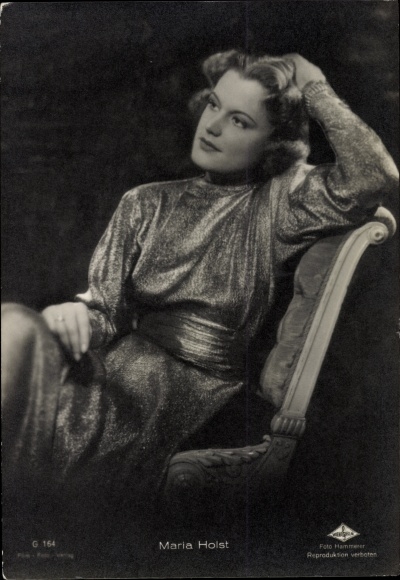 Ak Schauspielerin Maria Holst, Portrait