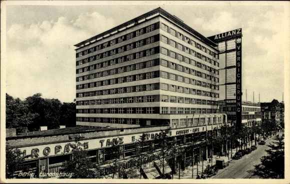 Ak Berlin Kreuzberg, Europahaus, Autos