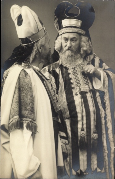 Ak Oberammergau, Passionsspiel 1910, Kaiphas und Annas