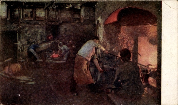 Künstler Ak Skuteczky, Im Eisenhammer