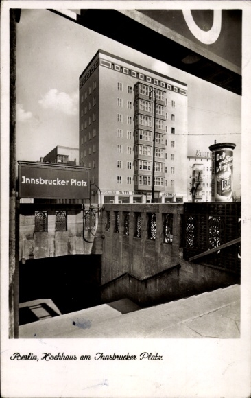 Ak Berlin Tempelhof, Hochhaus, Innsbrucker Platz
