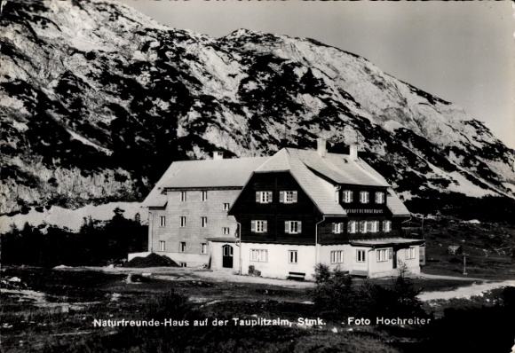 Ak Bad Mitterndorf Steiermark, Grazerhütte, Tauplitzalm, Naturfreunde-Haus
