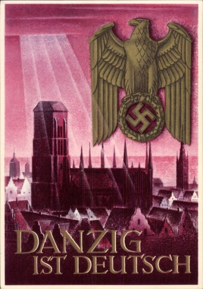 Ganzsachen Künstler Ak Klein, Gottfried, Danzig ist Deutsch, WHW
