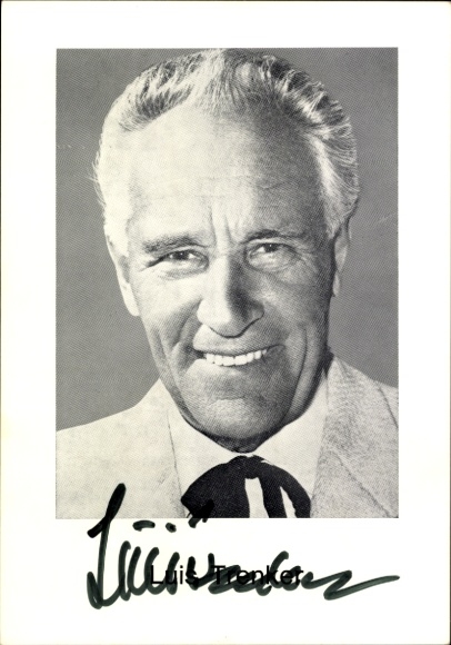 Ak Schauspieler Luis Trenker, Portrait, Autogramm