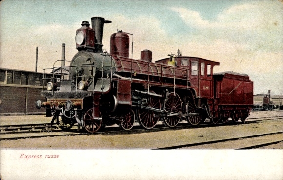 Ak Russische Eisenbahn, Russian Express Engine, Continental trains