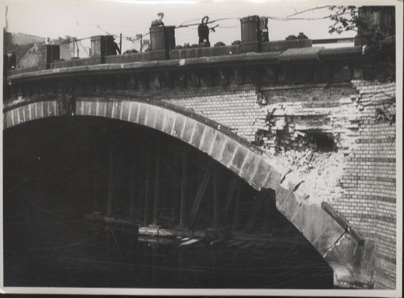 Original Foto Berlin Kreuzberg, Baerwaldbrücke, um 1945/46