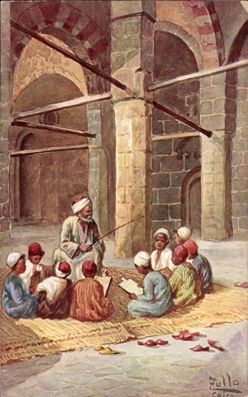 Künstler Ak Zulle, Cairo Kairo Ägypten, Kinder in der Schule, Ägypter, Lehrer