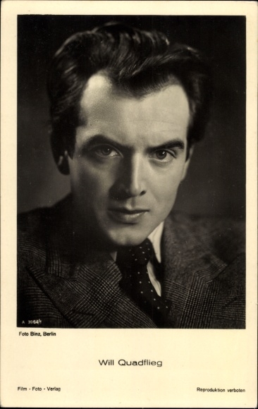 Ak Schauspieler Will Quadflieg, Portrait