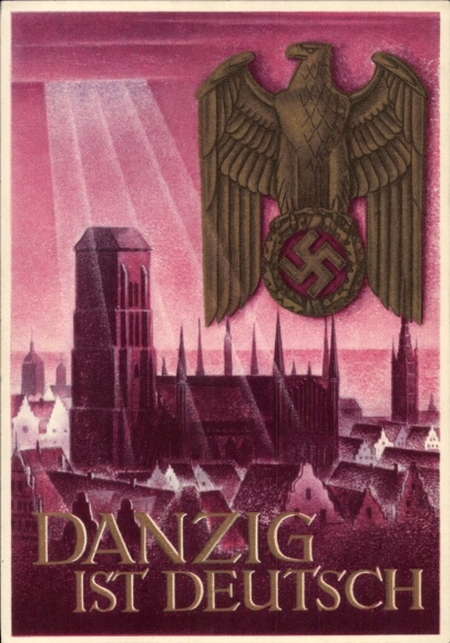 Ganzsachen Künstler Ak Klein, Gottfried, Danzig ist Deutsch, WHW