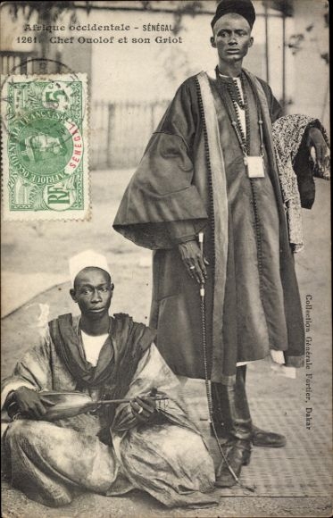 Ak Senegal, Wolof Häuptling und sein Griot